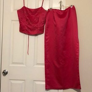 2 piece prom gown. Size 11/12